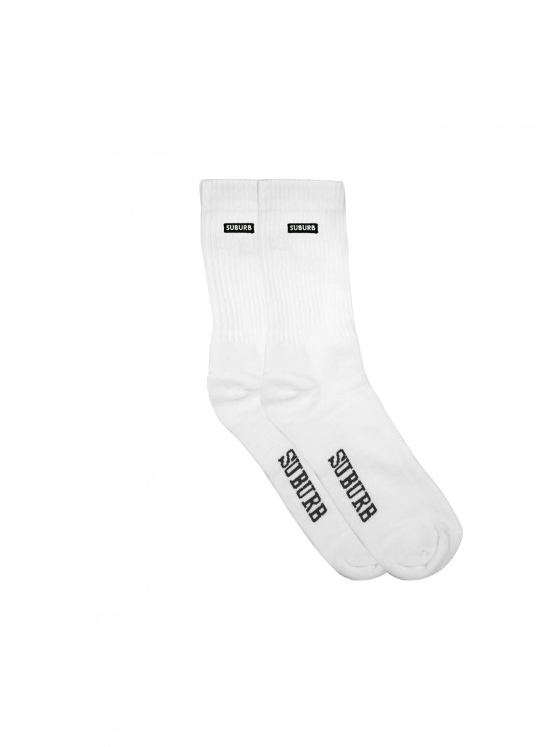 SOCKS EMBROIDERY BRANCO