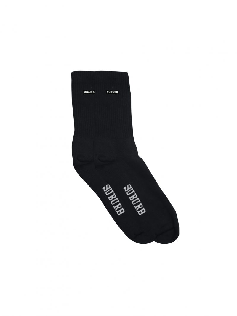 SOCKS EMBROIDERY PRETO