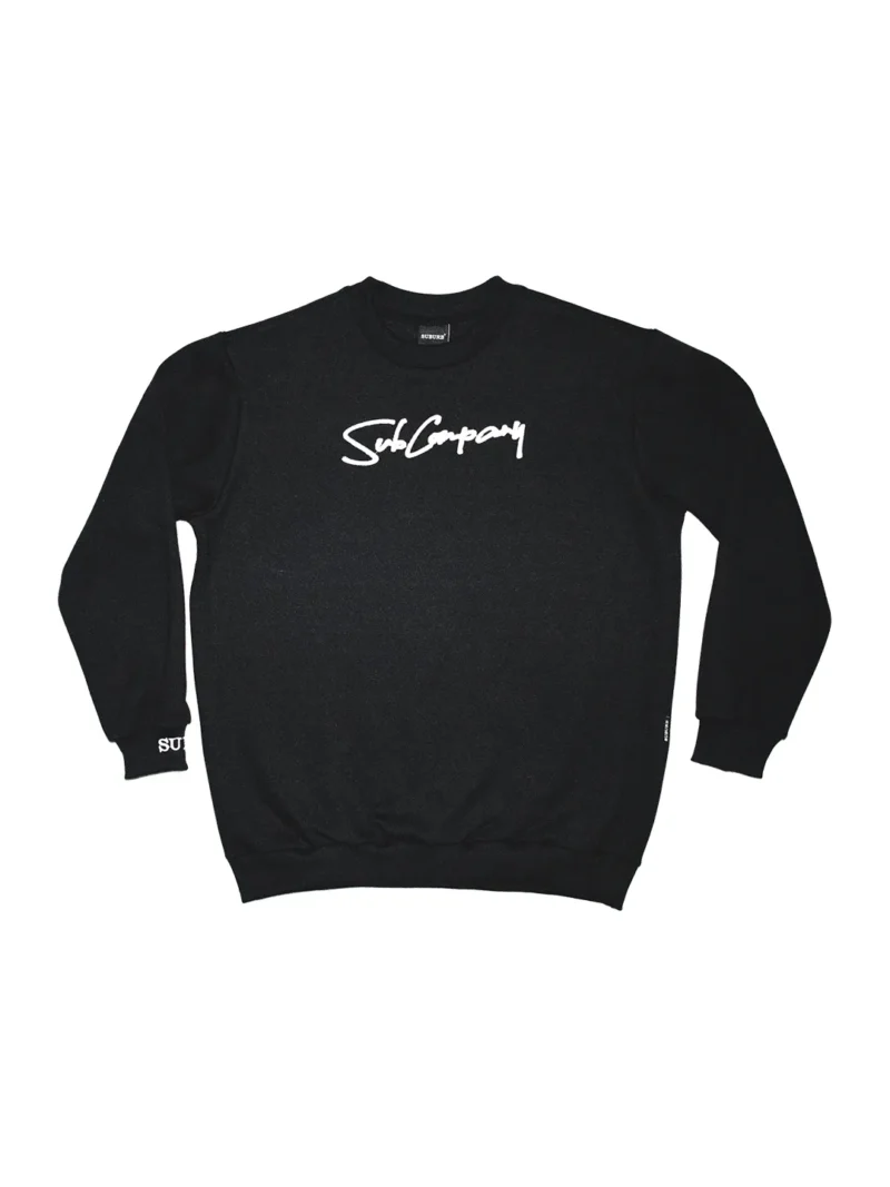 SWEATSHIRT CREWNECK SIGNATURE PRETO